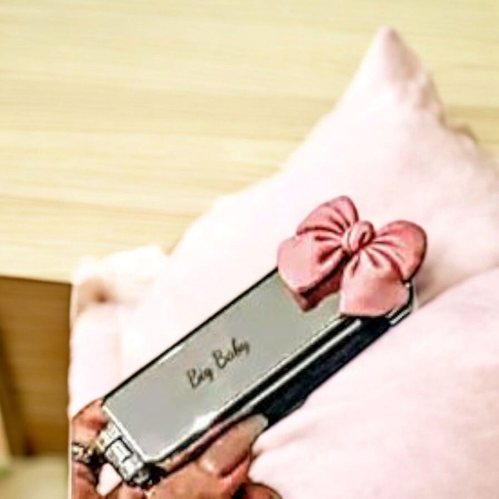 Big Baby Foldable Hair Brush With Pink Bow